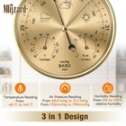 Traditional Weather Station Indoor 3 In1 Barometer Thermometer Hygrometer Wal   