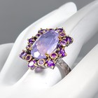 New Year 10 Ct Natural Lavender Quartz Ring 925 Sterling Silver Size 8  r432228