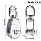 Auinn Stainless Steel Single Pulley Block M15 Wire Rope Crane Pulley Block 20pcs