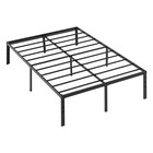 14 Inch Twin Full Queen King Metal Bed Frame With Under-bed Storage Space Black