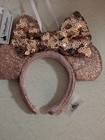 Disney Parks Rose Gold Christmas Holiday Headband Ornament New Tags