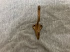 Vintage Brass Cast Double Coat Hook