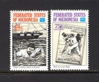 Micronesia 1986 Ameripex 86  Bully Hayes  Buccaneer Mnh Sc 52 c21-c24
