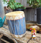Vtg Cochiti Pueblo New Mexico Painted Drum 1940-50