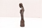 Atq French Art Nouveau 8 5  Bronze Bust Woman Signed Sculpture Statue Jugendstil
