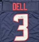 Tank Dell Signed Autographed Blue red Custom Jersey Jsa Authenticated