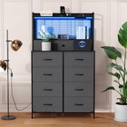 Drawer Dressers For Bedroom Closet Storage Organizer W metal Frame Vertical wide