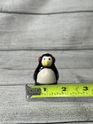 Vtg Phb Style Penguin W  Earmuffs Porcelain Hinged Trinket Box W  Fish Trinket