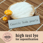 50 Lbs Soda Beads For Soap Making - High Test Lye - Free Shipping - Made In Usa