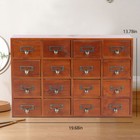 16 Drawers  Vintage Tabletop Library Card Catalog Cabinet Apothecary Storage Box