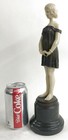 Collectible Bronze Statue  gift  Lady Bust Patina Figure Nouveau Victorian Sale