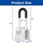 Bathtub Safety Rail  Shower Grab Bar Handle For Seniors  Elderly  And Disabled