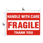 Fragile Stickers 1 Roll 500 2x3 Fragile Label Sticker Handle With Care Mailing