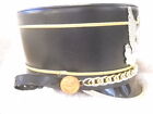 Black With Gold Eagle And Piping  Marching Band Uniform Hat Shako 