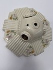 Vintage Porcelain Ceiling Light Fixture  Floral 3 Bulb Porcelier  Art Deco
