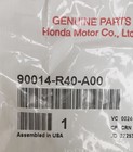  qty 1  Genuine Plug Hole Coil Cover Bolt B 90014-r40-a00