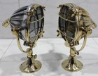 Nautical Antique Marine Brass And Aluminium Ship Spot Search Light 2 Pieces