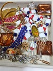 Vintage Broken Jewelry Junk Drawer Lot For Parts  Crafts Or Repair Estate