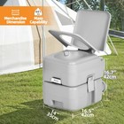 6g 23l Rv Portable Toilet Camping Travel Hiking Outdoor Commode Potty Camper Van