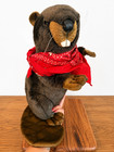 Hansa Beaver Upright On Two Feet  3355 11 4    Realistic Plush Stuffed Animal New