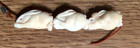 Hand Carved Bunny Rabbit Bead Set Vintage Rare