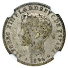 Puerto Rico 10 Centavos 1896 Silver Ngc Vf25  alfonso Xiii 