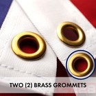 New G128 Usa Flag 2-pack 3x5 Ft  American Embroidered Spun Polyester