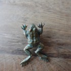 Frog Brooch Pin Jeweled Crystal Filigree Whimsical Retro 80s 90s Vintage