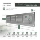 Systems 16 X 4 Inch Overall Galvanized Metal Air - 2 -