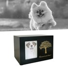Pet Cremation Urn Commemorative With Photo Frame Wooden Ashes Keepsake Box