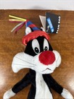 Warner Bros Studio Store 10  Sylvester Birthday Bean Bag Plush Looney Tunes 1998