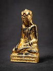 Antique Wooden Burmese Buddha Statue From Burma  myanmar   19th Century