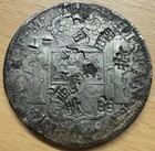 1793 Mo Fm Mexico Silver 8 Reales Coin With Chop Marks