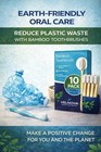 Pure Bamboo Toothbrushes 10 Pack Biodegradable Soft Bristles