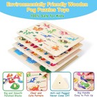 4 Pcs- Montessori Wooden Peg Puzzles For Toddlers 3 4 5 Year Old