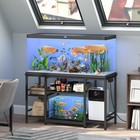 55-75 Gallon Fish Tank Stand With Power Outlet  3-tier Metal Frame Aquarium S   