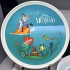 Vintage 1989 Disney   s The Little Mermaid 3-piece Children   s Dinnerware Set 
