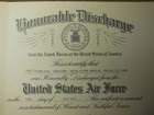 Vintage 1967 Usaf  Honorable Discharge Document Columbus Afb   Mississippi