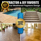 The Original Weathered Flagstone  Concrete Roller Stamp  Stone Texture Roller  C