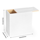 White Wooden Wedding Card Box  Large Diy Card Gift Box For Wedding Reception    
