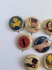 Vintage Kelloggs Pep Cereal Wwii Ww2 Premiums Pinback Buttons Bomber Squadron
