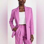 Aknvas Taylor Single-breasted Crepe Blazer Orchid  Size 6