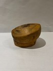 Vintage  Single Piece Beret Style Millinery Wood Hat Block Mold Form   Antique  