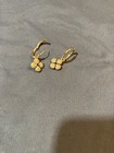 Capucine De Wulf Berry Clover Hoop Earrings In Blue Labradorite