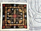 Wool Rug Hooking Pattern For Tracing Onto Burlap Primitive Large Floral 50x50