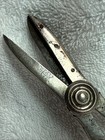 81gm Sterling Silver - Vtg 6 5  Sewing Shears Scissors W  Hallmarks