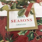 Bardwil Seasons Evergreen Christmas Holiday 60x102 Oblong Tablecloth New