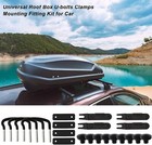 4pcs Universal Roof Box Car Van Mounting Fitting Kit U-bolts Luggage Accessories