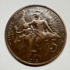 1916 France 5 Centimes - Beautiful Coin -  b-078