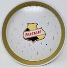 Vintage Falstaff 13  Dia  Round Metal Beer Tray W starburst Design St  Louis Usa